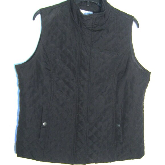 Christopher Banks Women's Black Quilted Vest Large - Picture 3 of 6